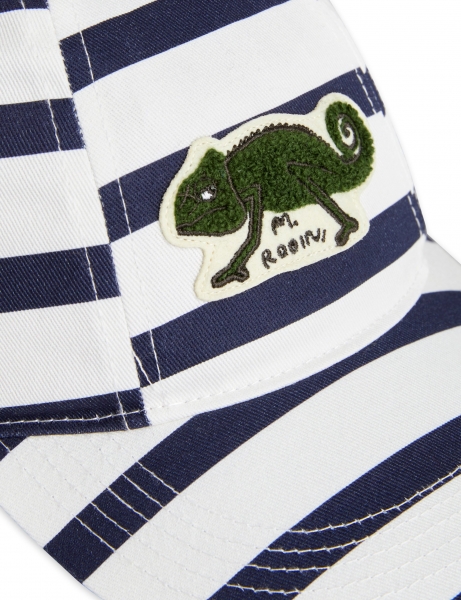 MINI RODINI Cap Chamäleon - blau weiss